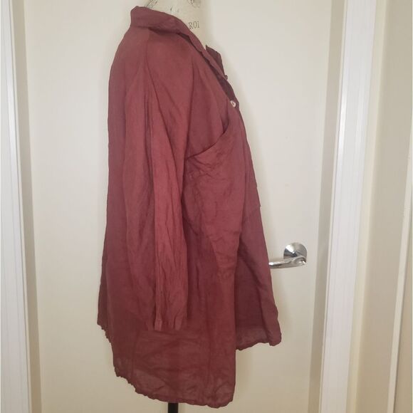 Blitz Italian Linen Blouse - Picture 3 of 10